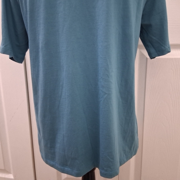 NWT Eileen Fisher Teal Tee Shirt Size S/P - Picture 6 of 14